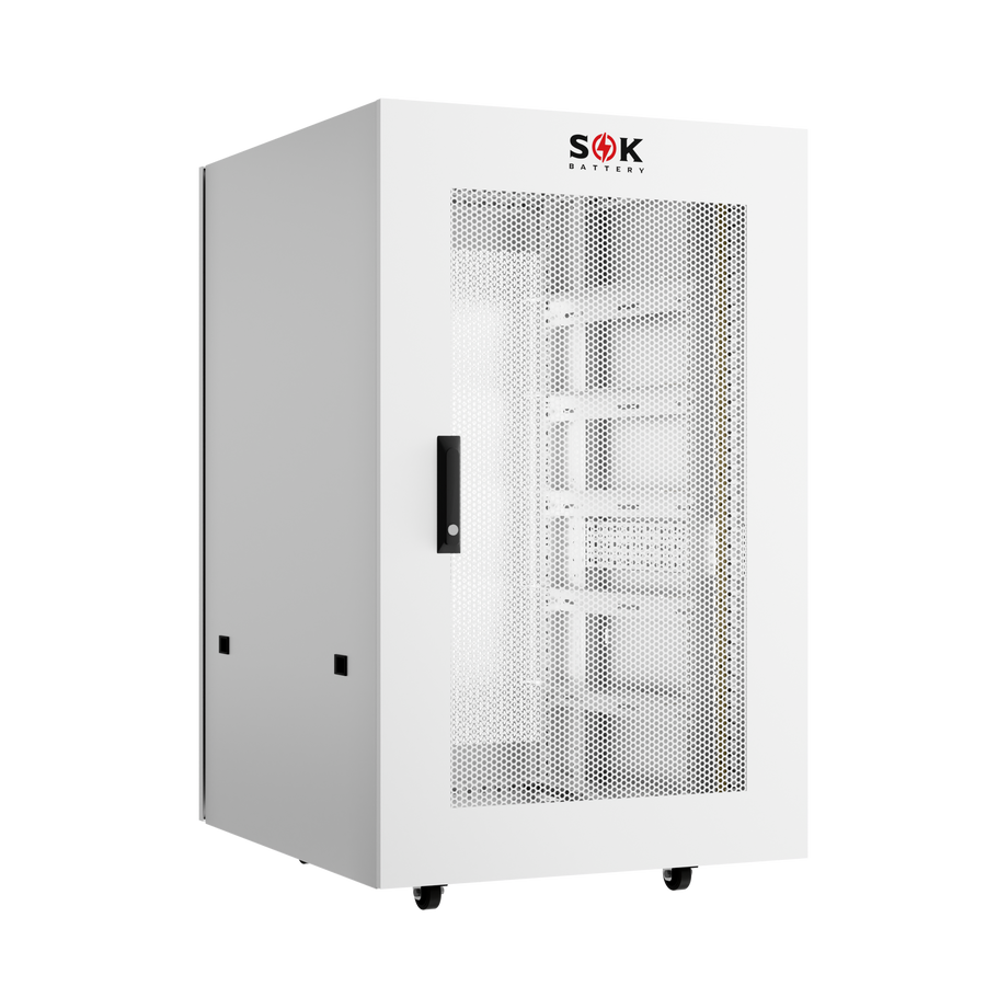 SOK cabinet for 48V 100Ah rack LiFePO4 batteries