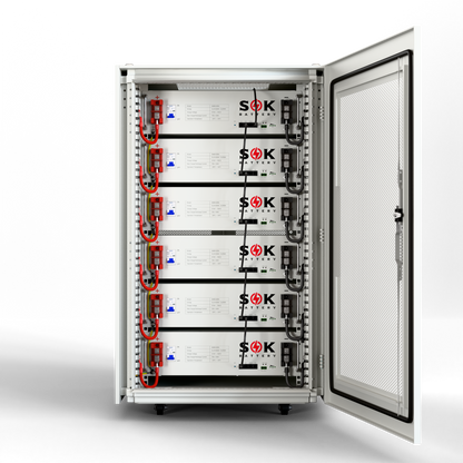 SOK accukast met wielen en busbar