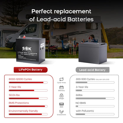 SOK 12V 206Ah LiFePO4 Batterie Designdetail