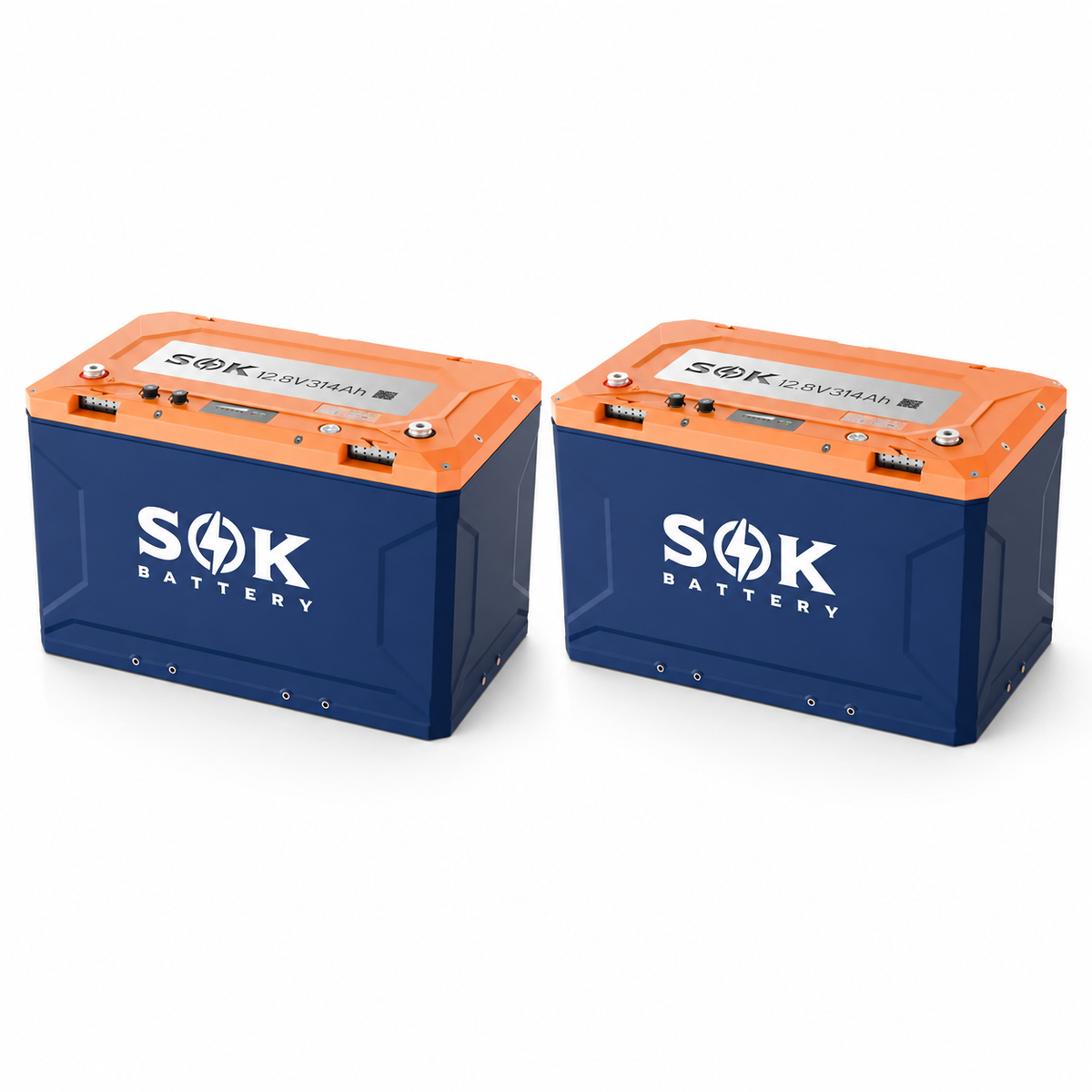 Zwei SOK 12V 314Ah LiFePO4-Batterien