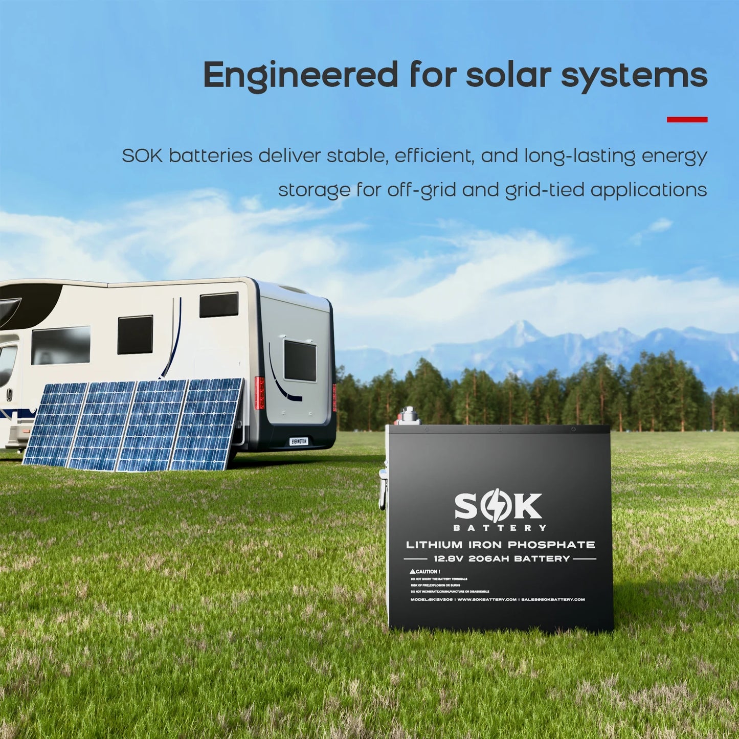 SOK 12V 206Ah LiFePO4 Batterie Detail der Systemfunktionen