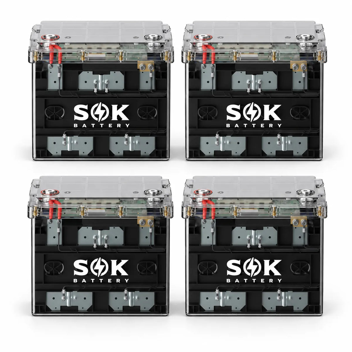 12V 100Ah LiFePO4 Marine RV Battery (Clear Case) Smart BT & Heated