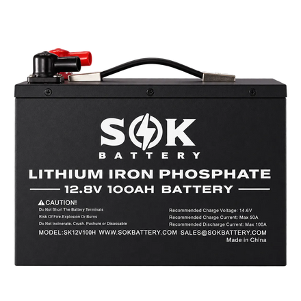 12V 100Ah LiFePO4 Lithium Battery | Bluetooth | Built-in heater